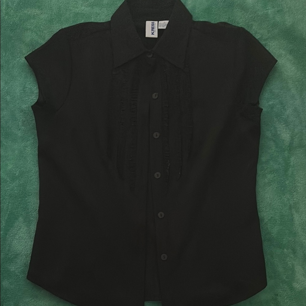 Classic Black Men's Short Sleeve Shirt
